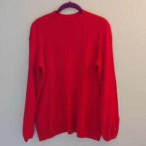 Mossimo Open Sleeve Red Stretch Sweater